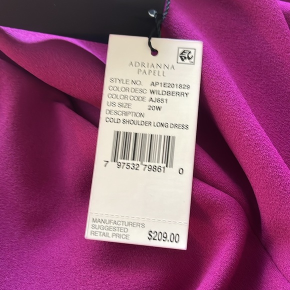 NWT Adrianna Papell maxi dress, size 20W - Picture 10 of 11